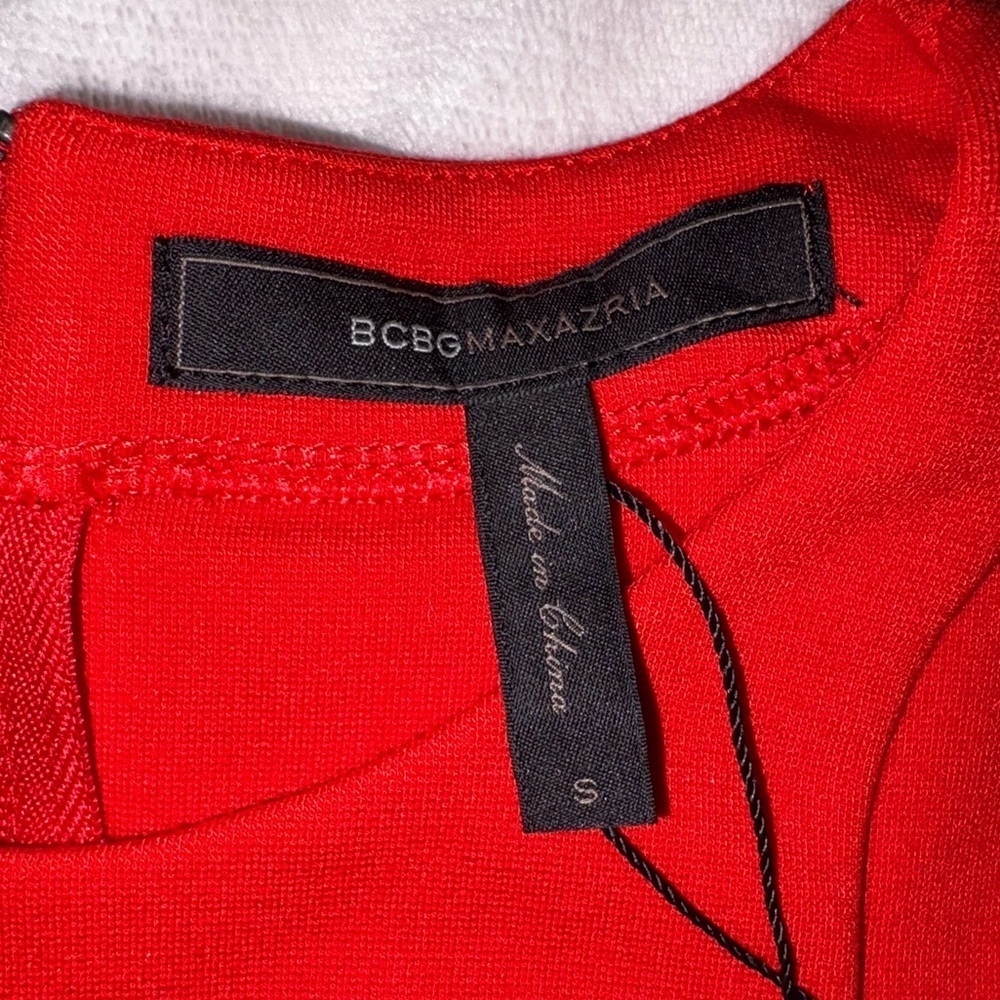 BCBGMaxAzria Bianka Cutout Peplum Top Black - Picture 8 of 9